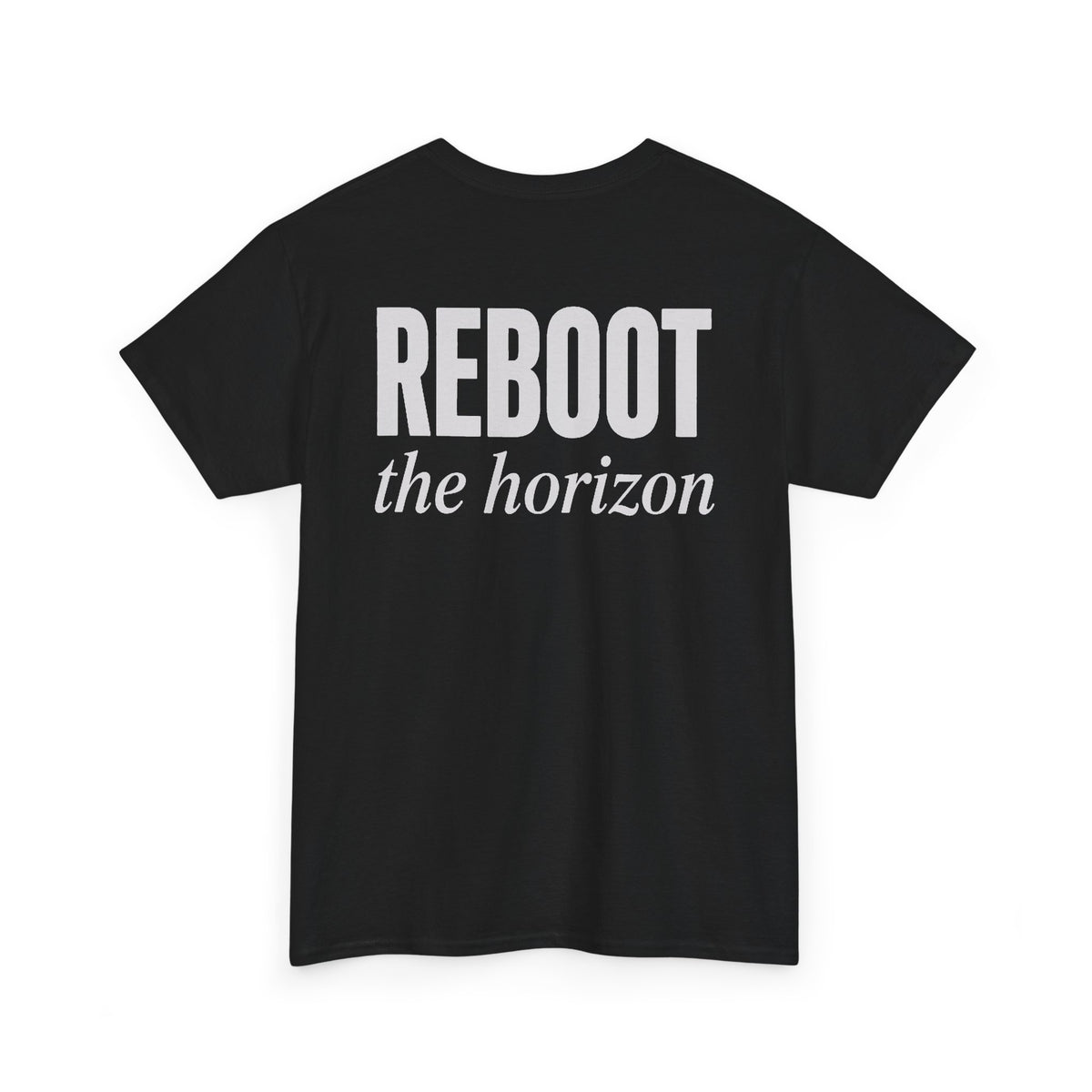 No ShopCo Reboot The Horizon T-shirt with white back lettering and chest logo