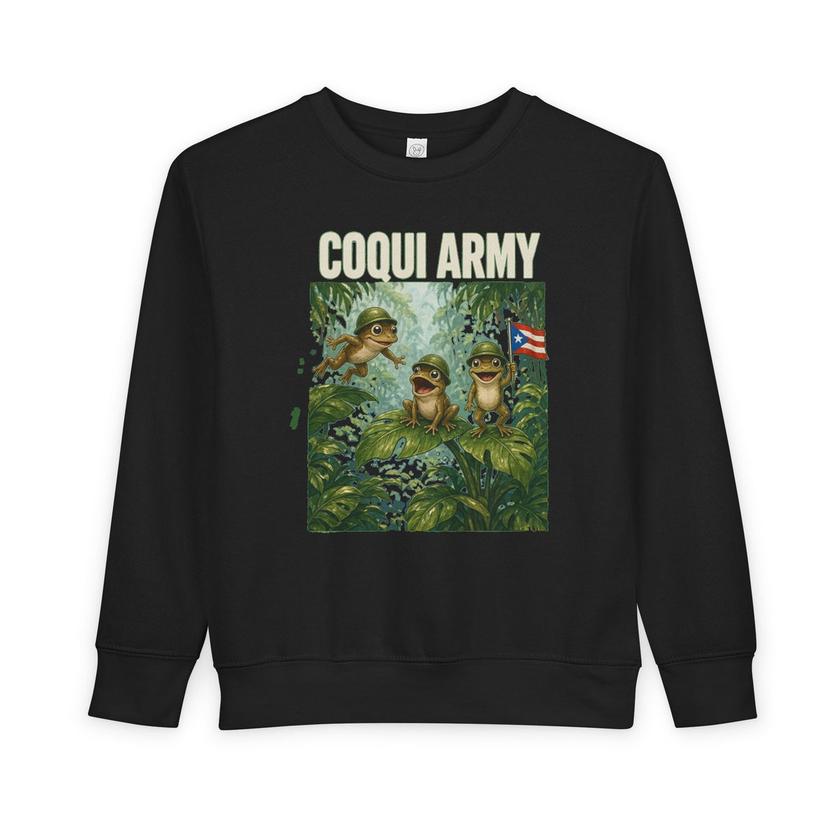 No ShopCo Coquí Army toddler sweatshirt – photo 3
