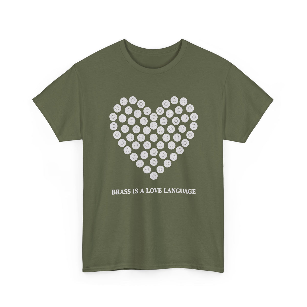 No ShopCo Brass Is A Love Language T-shirt, white front graphic – photo 3