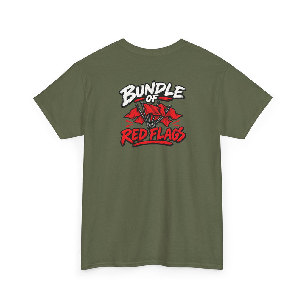 No ShopCo Bundle of Red Flags T-shirt, white logo – photo 10