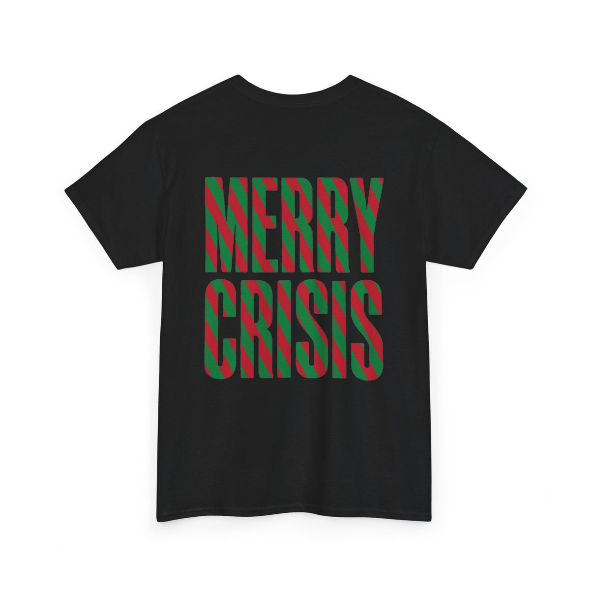 No ShopCo Merry Crisis T-shirt, red & green, green logo – photo 2