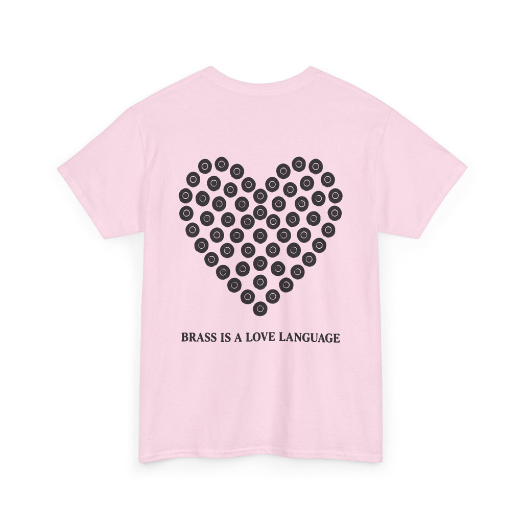 No ShopCo Brass Is A Love Language T-shirt, black back graphic – photo 2