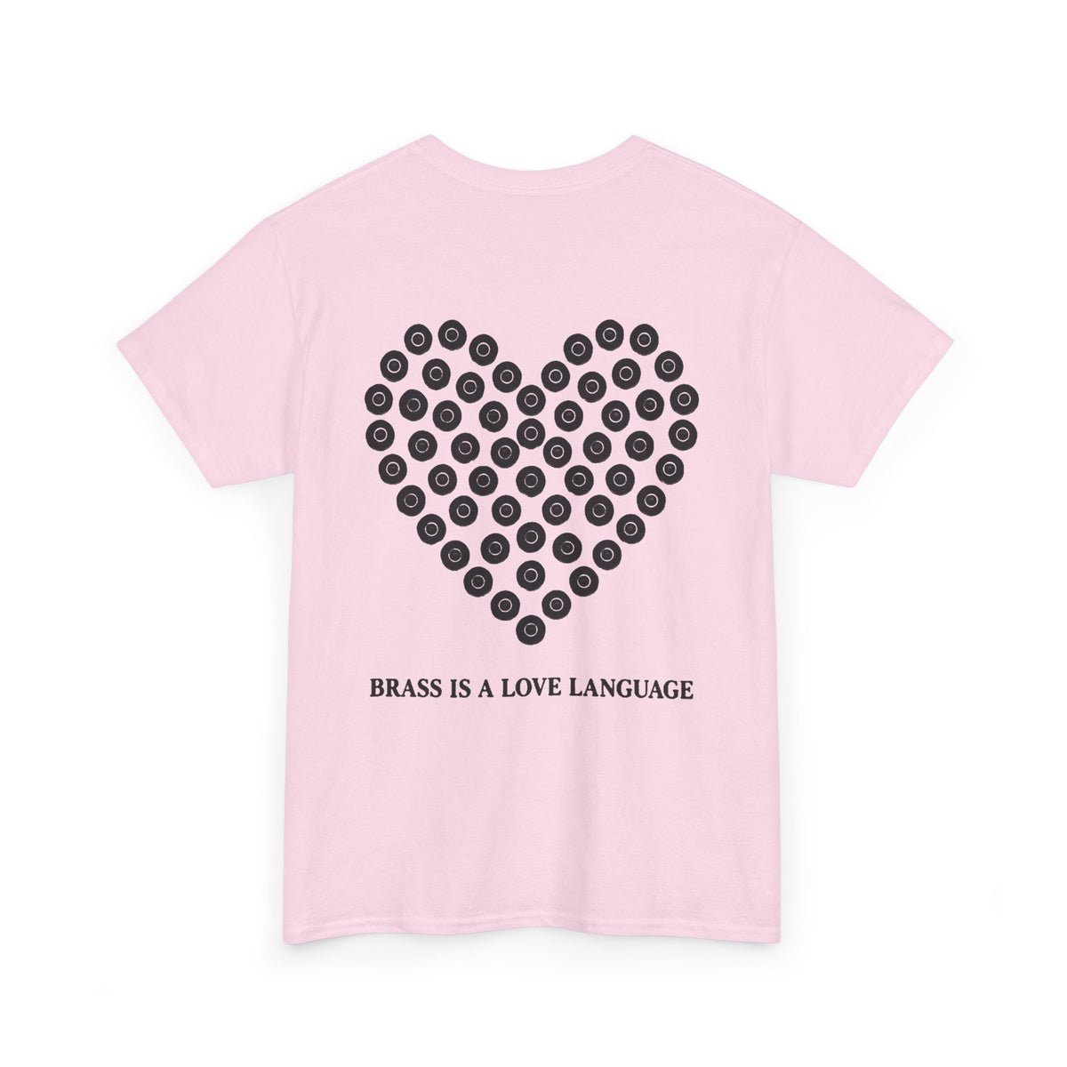 No ShopCo Brass Is A Love Language T-shirt, black back graphic – photo 2