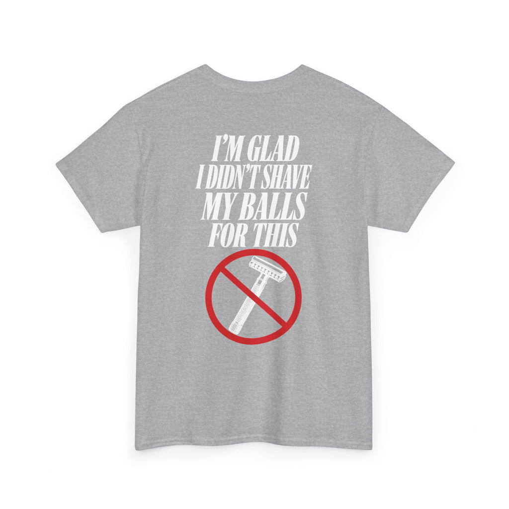 No ShopCo I'm Glad I Didn't Shave T-shirt, white graphic – photo 37