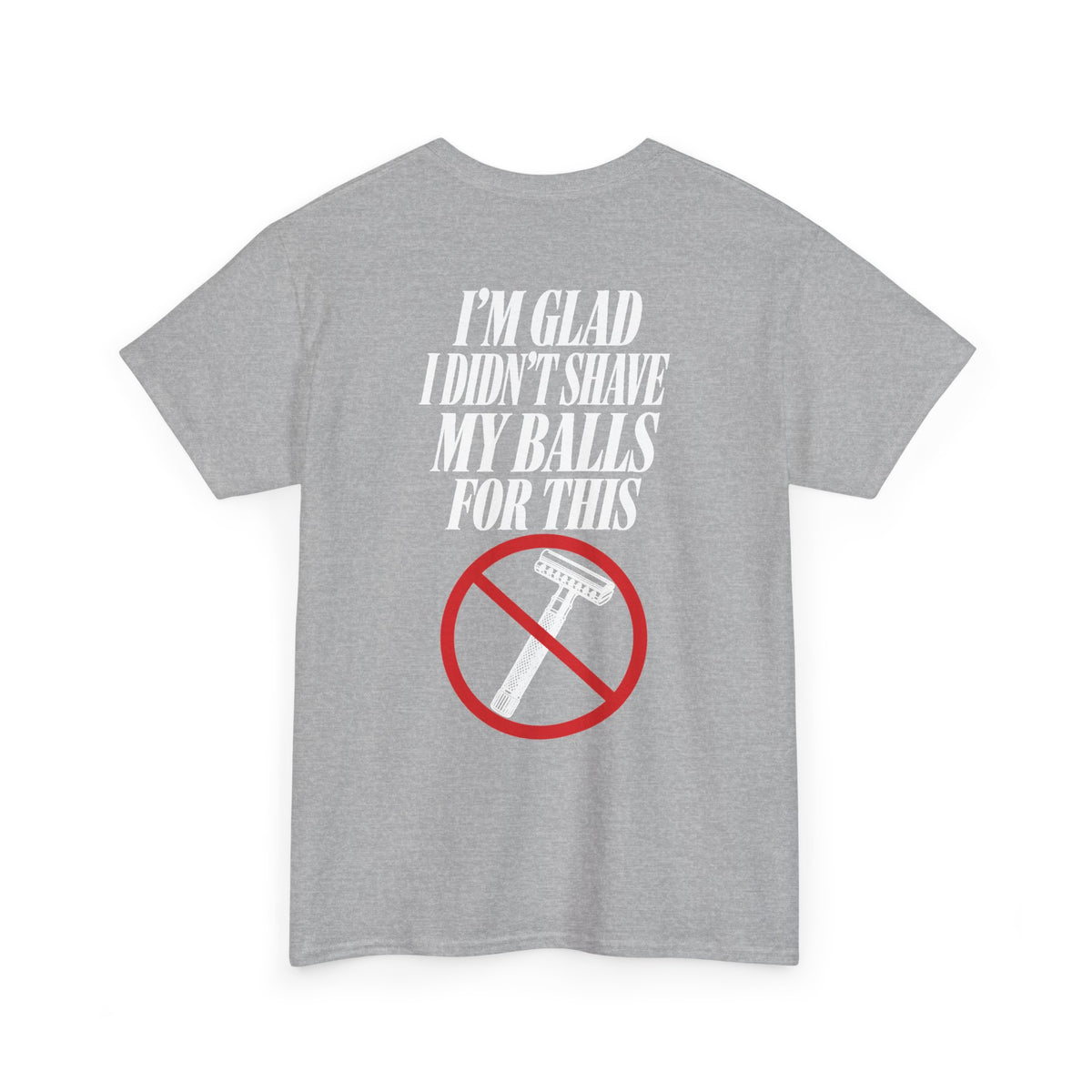 No ShopCo I'm Glad I Didn't Shave T-shirt, white graphic – photo 37