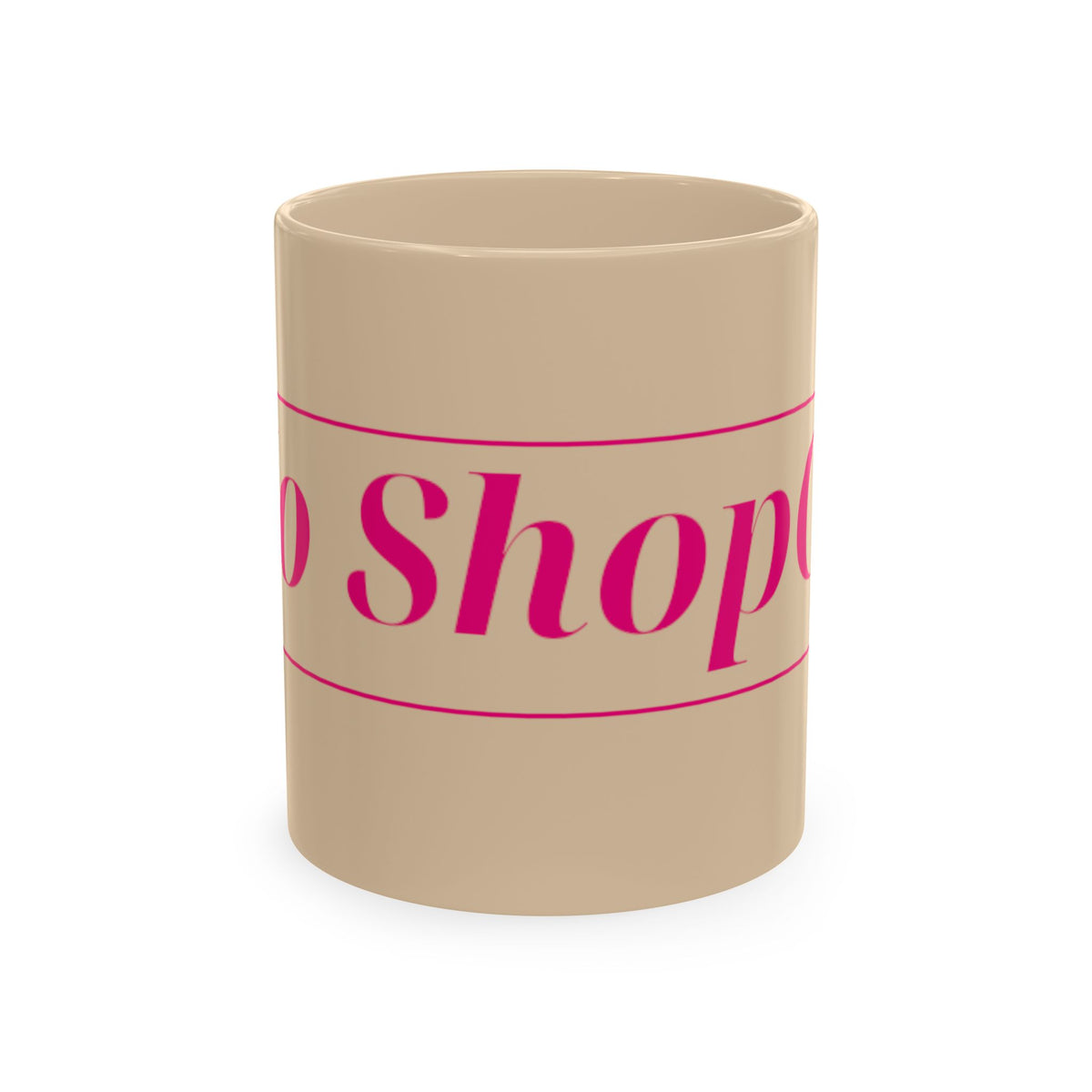 No ShopCo Logo 11oz mug, fuchsia logo – photo 2