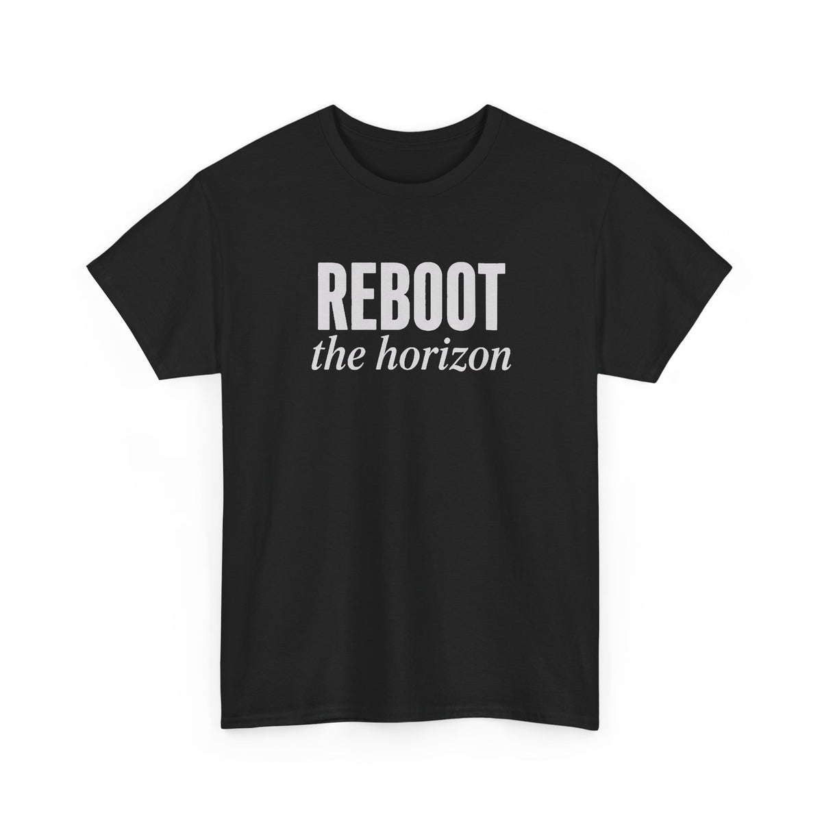 No ShopCo Reboot The Horizon T-shirt with white front lettering