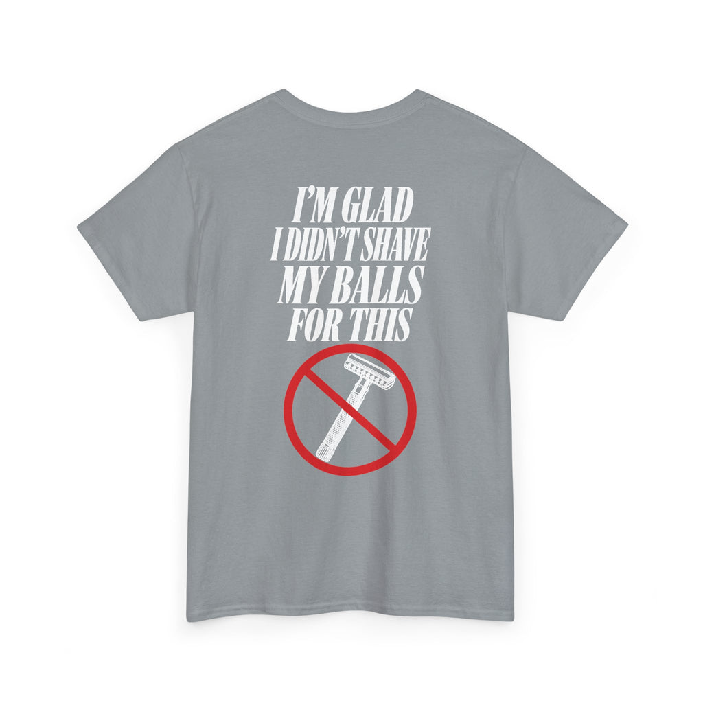 No ShopCo I'm Glad I Didn't Shave T-shirt, white graphic – photo 32