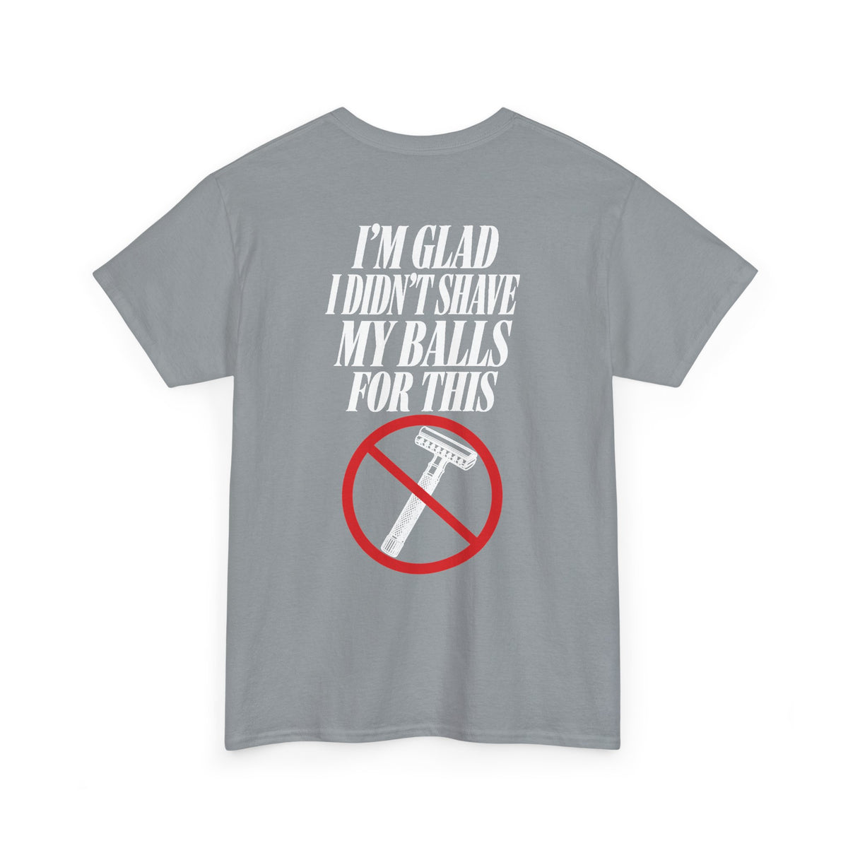 No ShopCo I'm Glad I Didn't Shave T-shirt, white graphic – photo 32