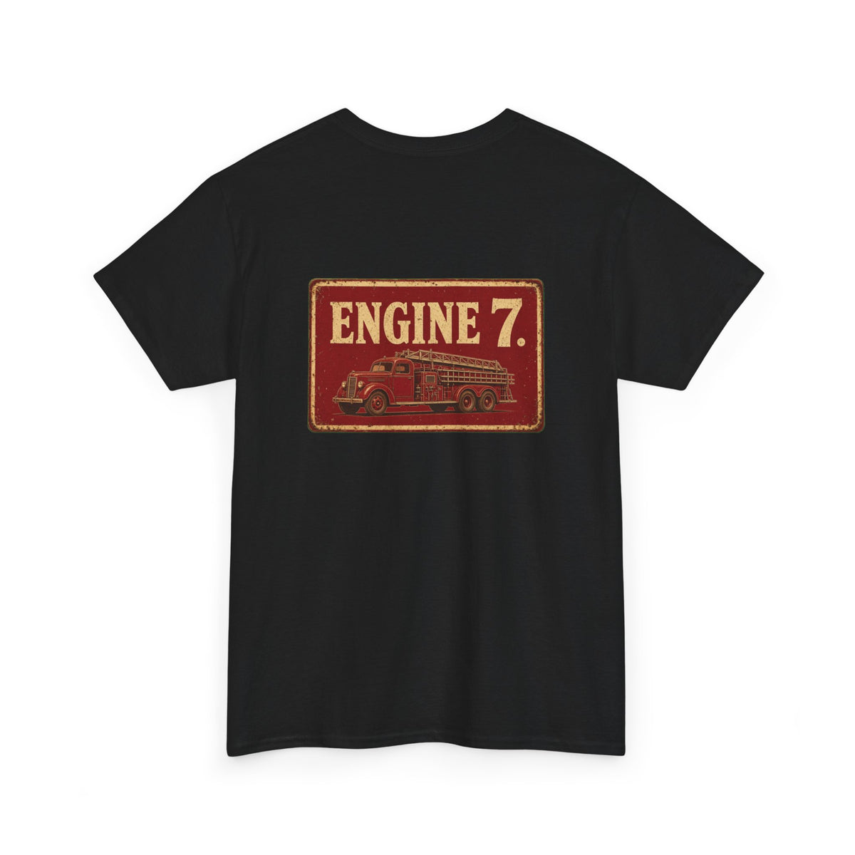 No ShopCo Engine 7 fire truck T-shirt, red logo – photo 20
