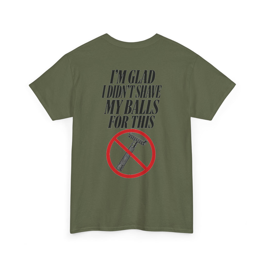 No ShopCo I'm Glad I Didn't Shave T-shirt, black graphic – photo 5