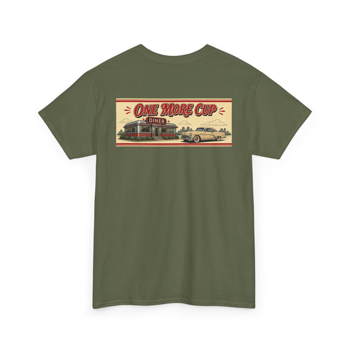 No ShopCo One More Cup retro diner T-shirt – photo 2