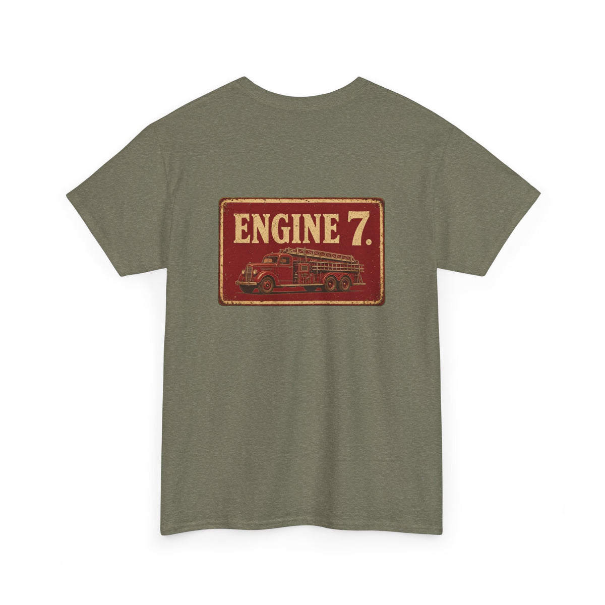 No ShopCo Engine 7 fire truck T-shirt, red logo – photo 18