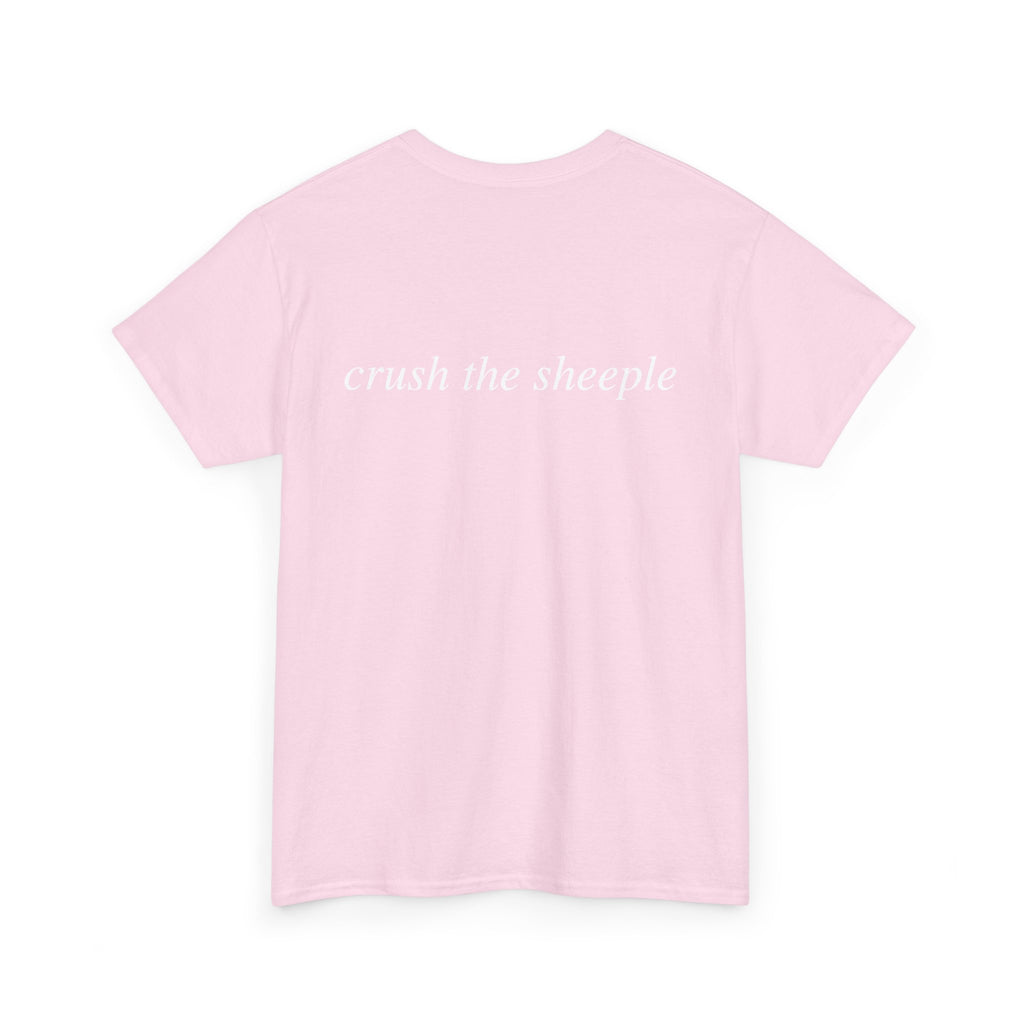 No ShopCo Crush The Sheeple T-shirt, white graphic – photo 12
