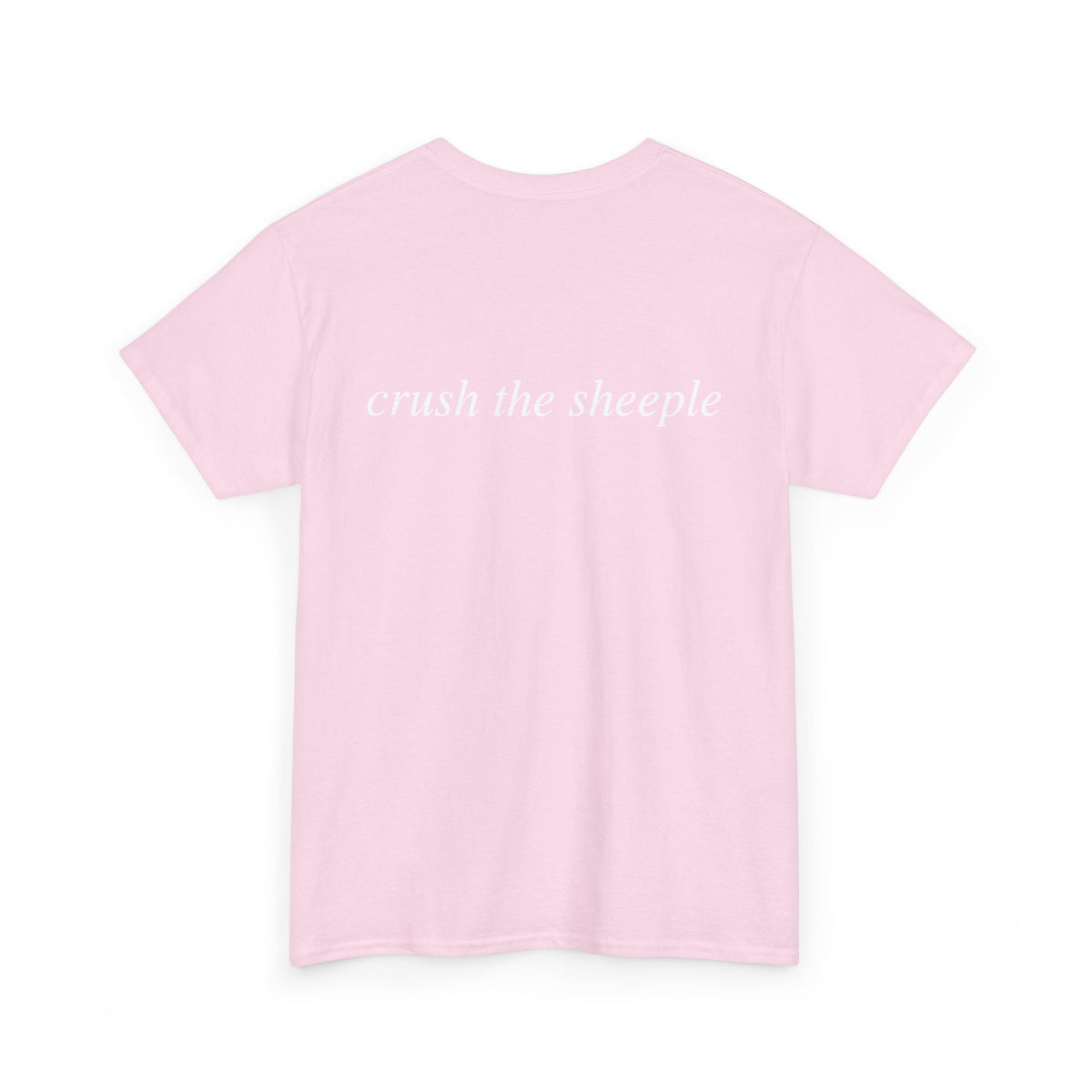 No ShopCo Crush The Sheeple T-shirt, white graphic – photo 12