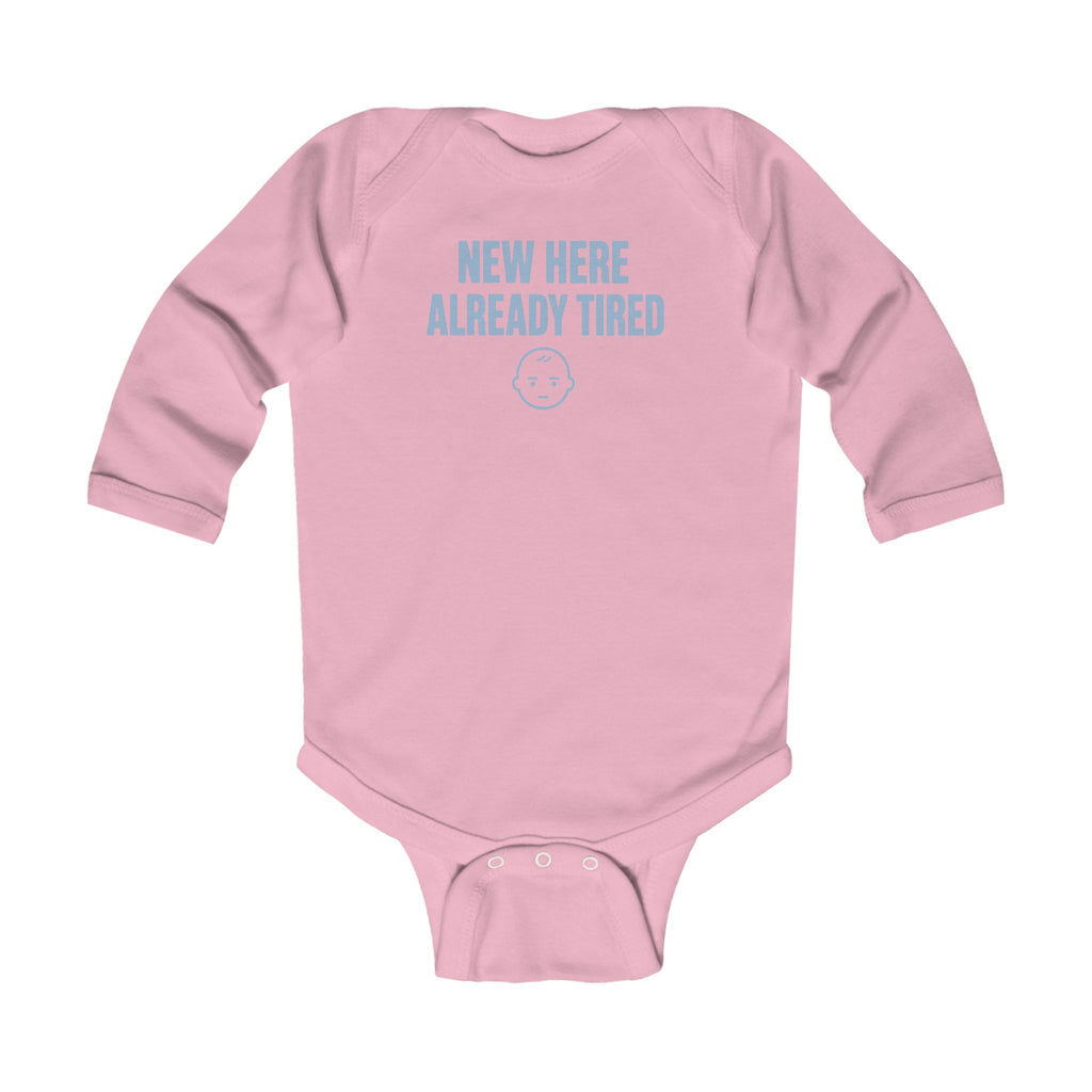No ShopCo New Here Already Tired bodysuit, blue – photo 2