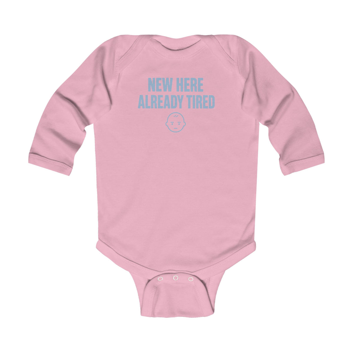 No ShopCo New Here Already Tired bodysuit, blue – photo 2