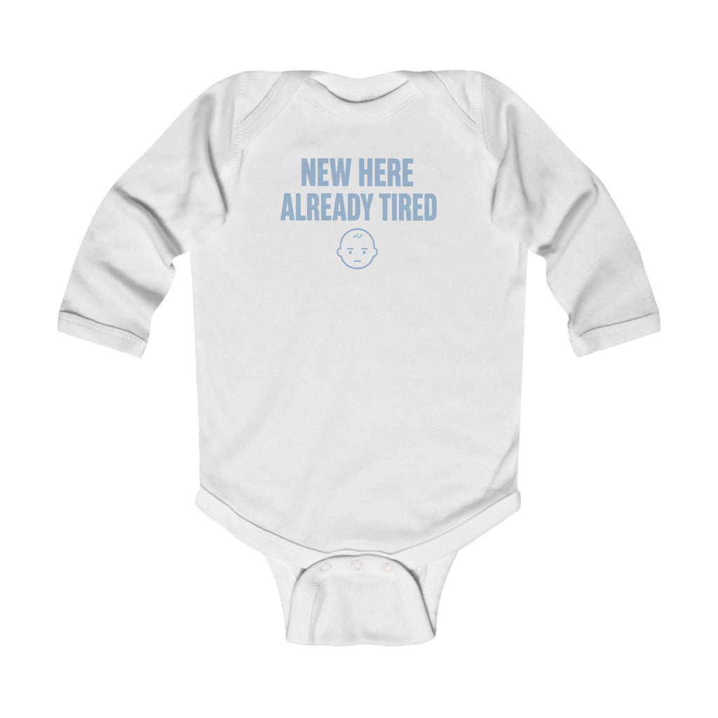 No ShopCo New Here Already Tired bodysuit, blue – photo 3
