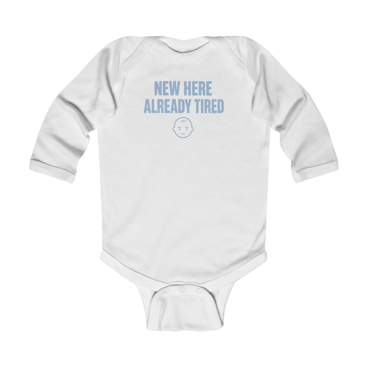 No ShopCo New Here Already Tired bodysuit, blue – photo 3