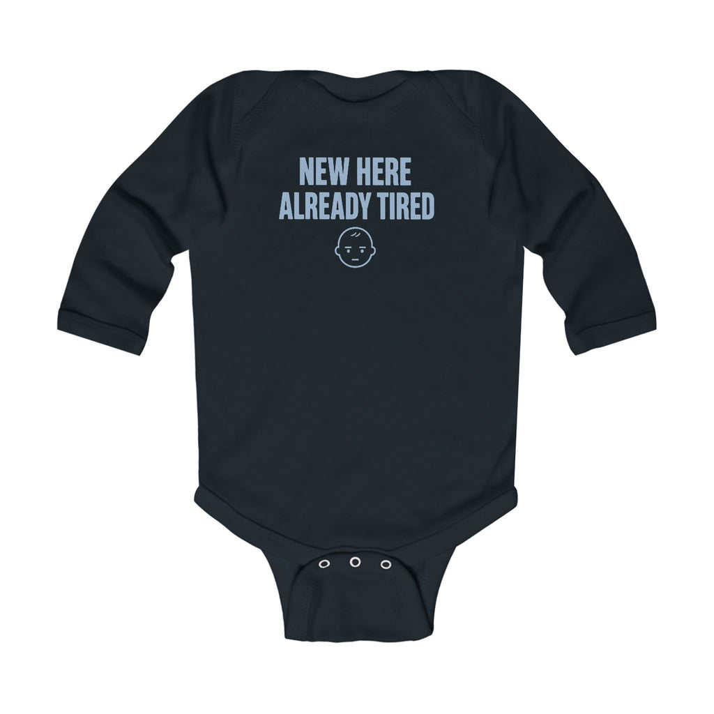 No ShopCo New Here Already Tired bodysuit, blue – photo 5