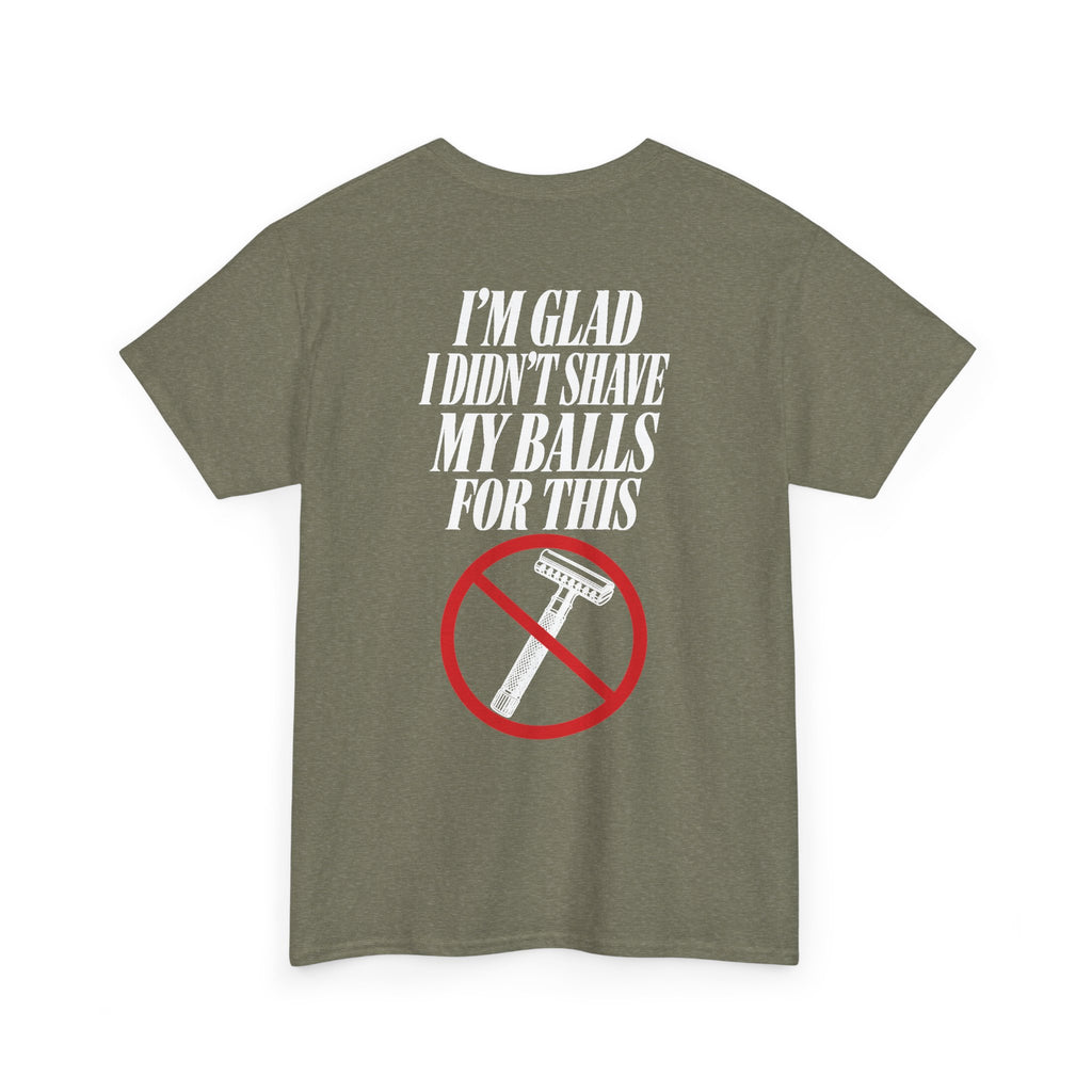 No ShopCo I'm Glad I Didn't Shave T-shirt, white graphic – photo 25