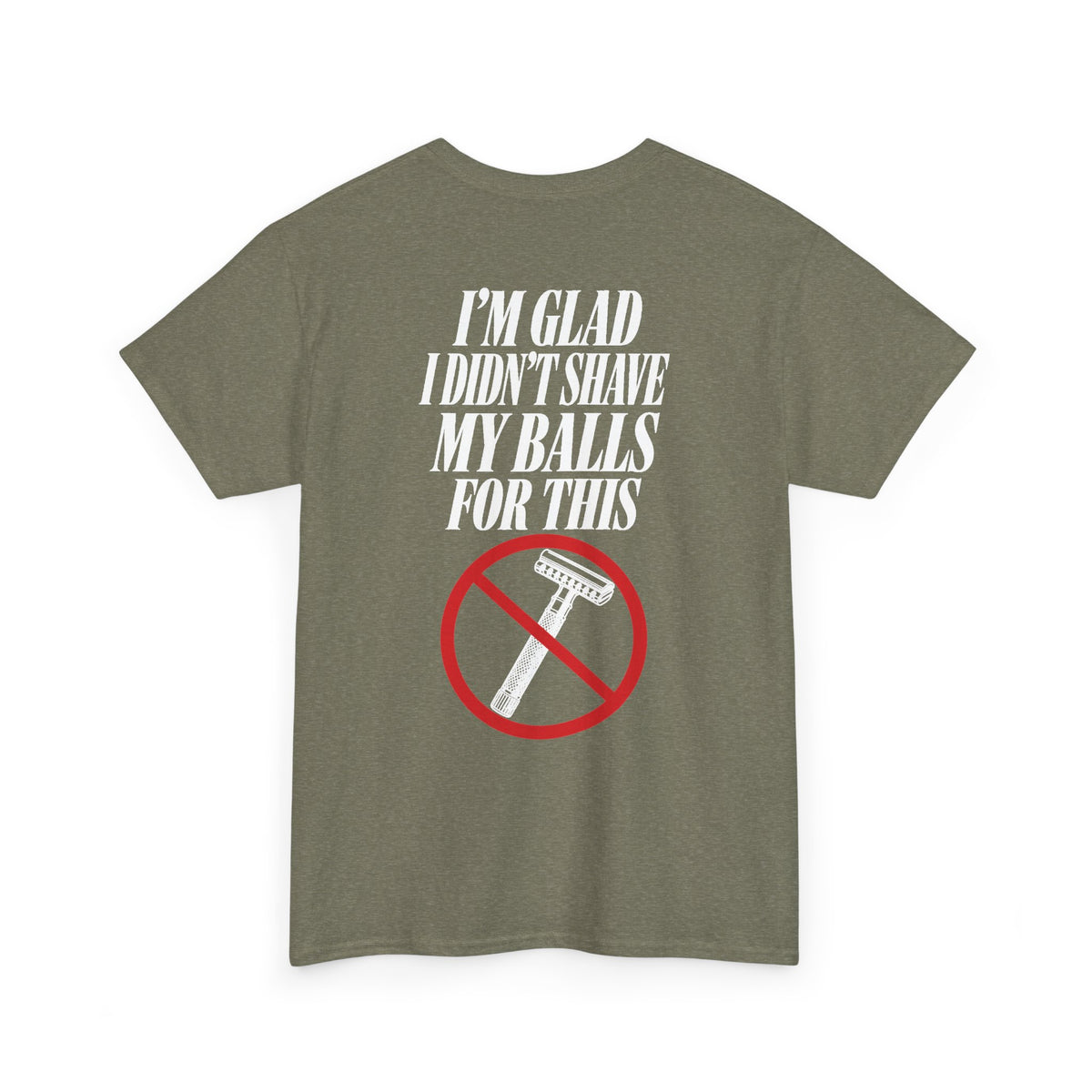 No ShopCo I'm Glad I Didn't Shave T-shirt, white graphic – photo 25