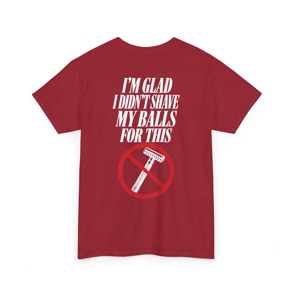 No ShopCo I'm Glad I Didn't Shave T-shirt, white graphic – photo 35
