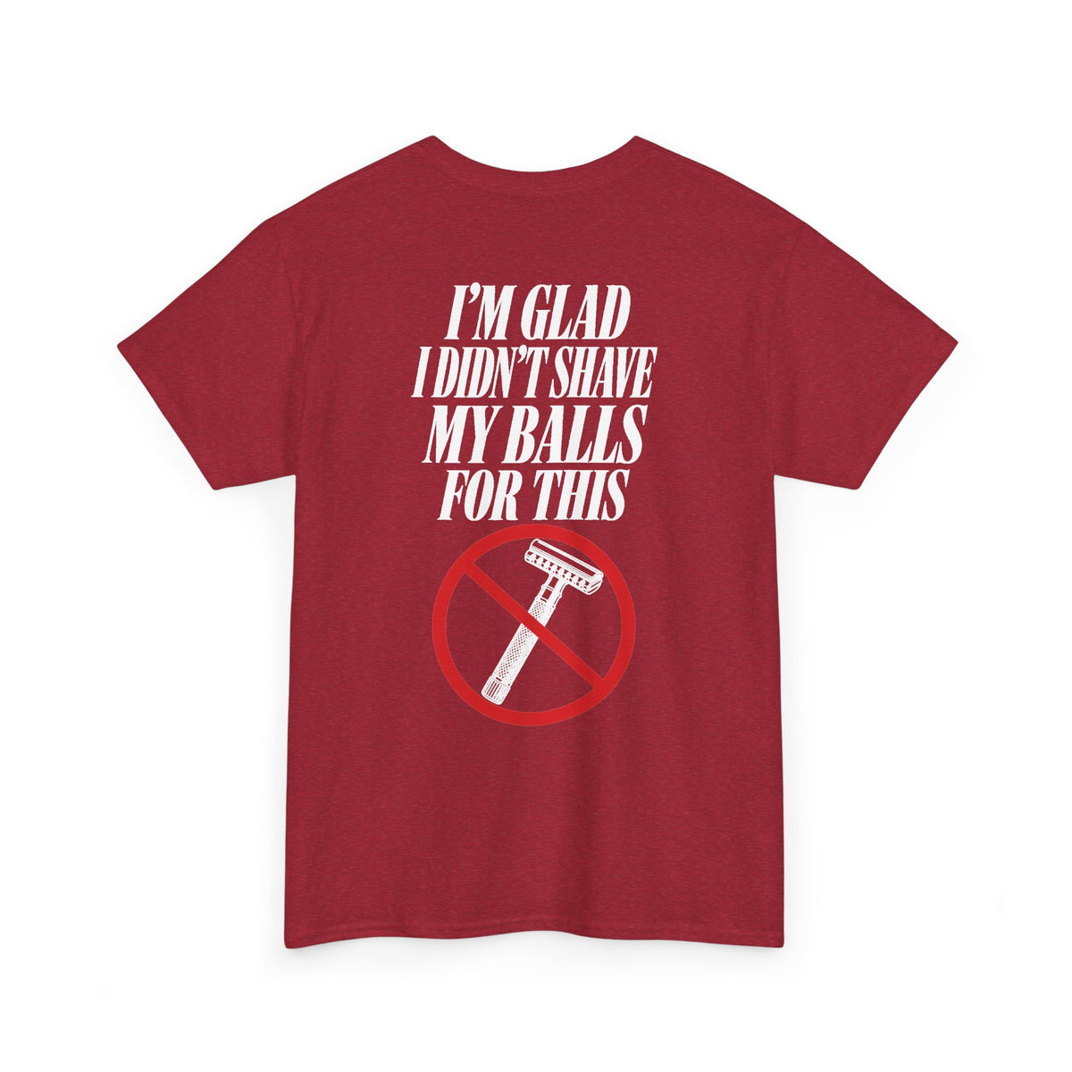 No ShopCo I'm Glad I Didn't Shave T-shirt, white graphic – photo 35