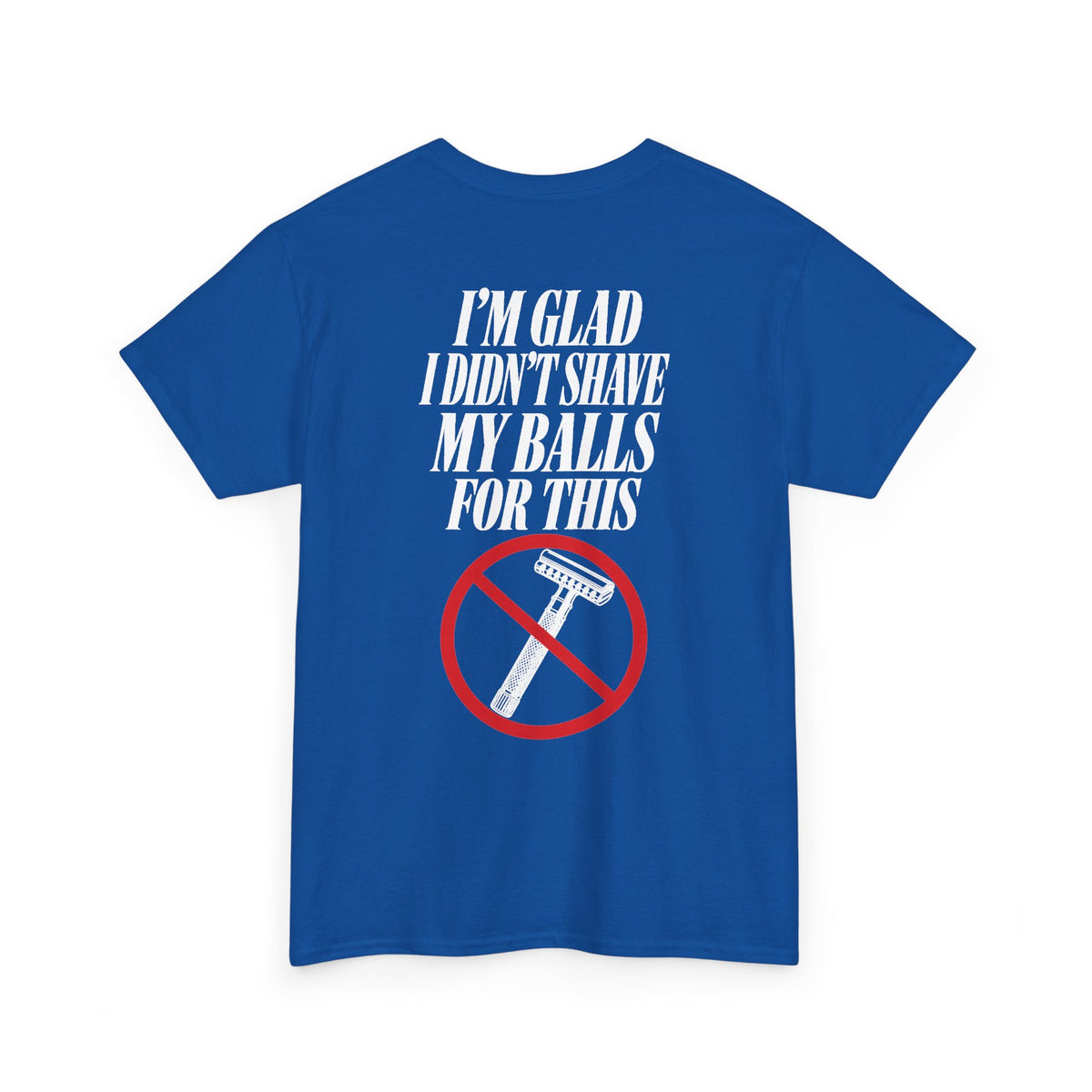 No ShopCo I'm Glad I Didn't Shave T-shirt, white graphic – photo 22