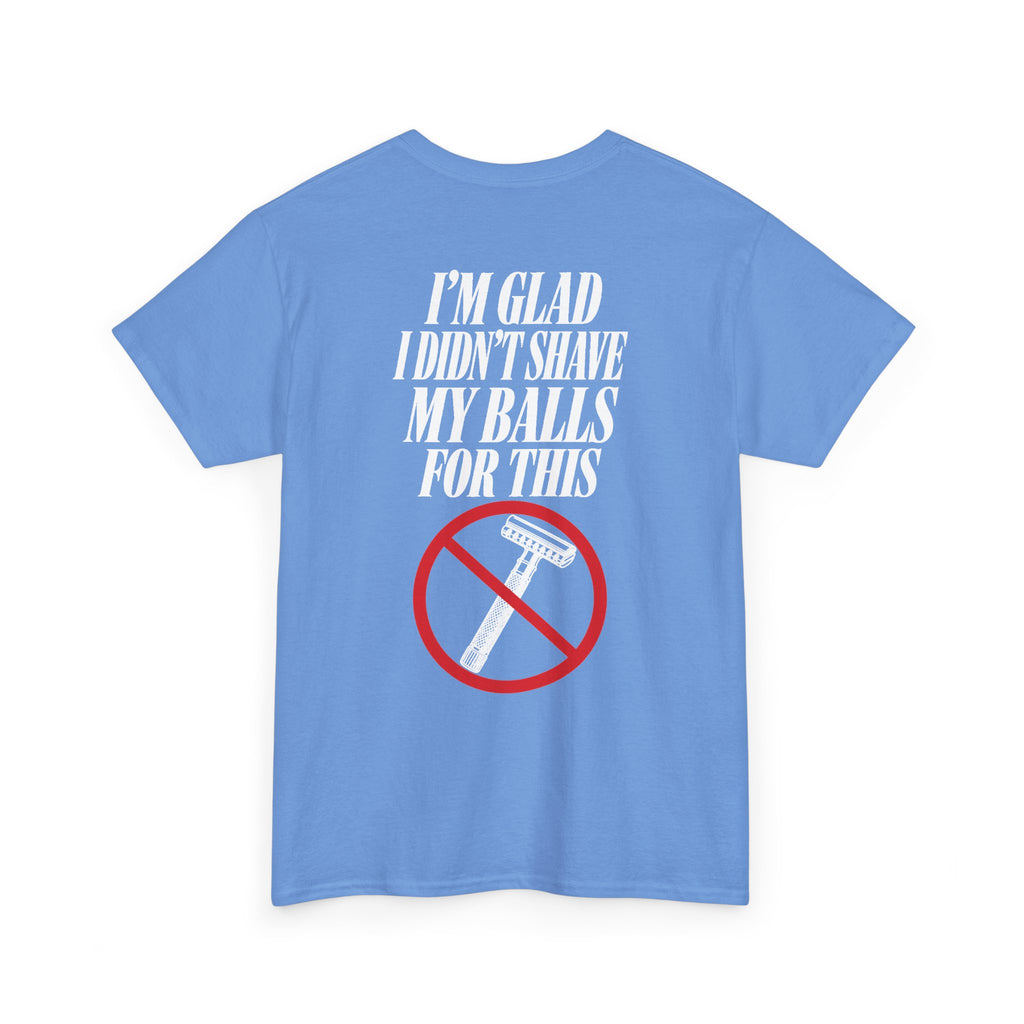 No ShopCo I'm Glad I Didn't Shave T-shirt, white graphic – photo 27
