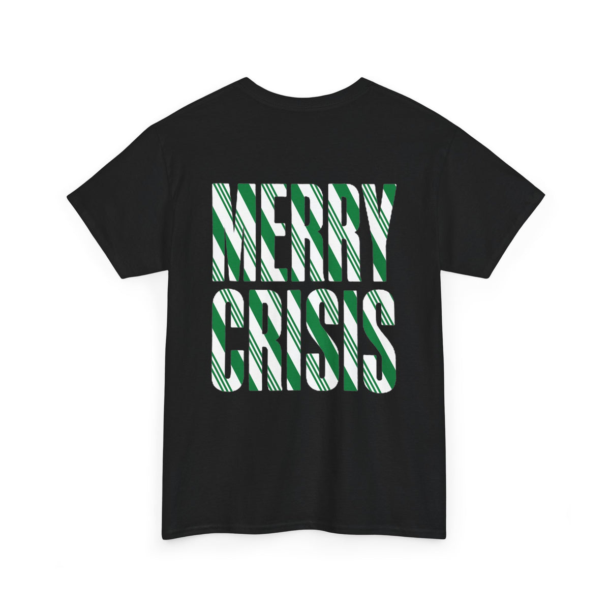 No ShopCo Merry Crisis T-shirt, green & white – photo 2