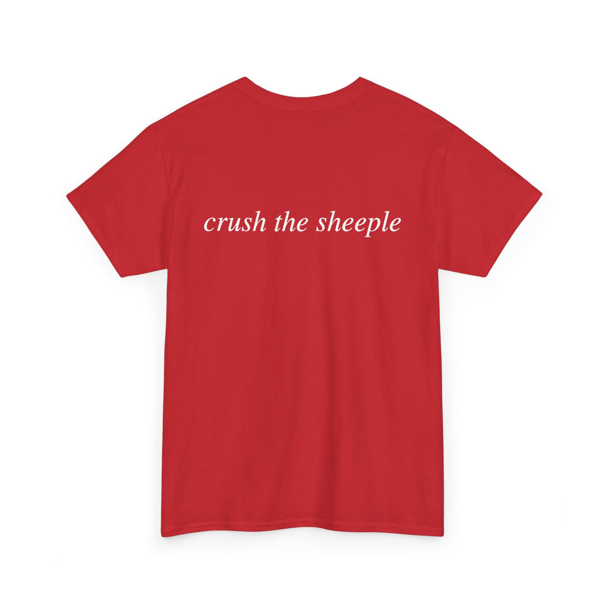 No ShopCo Crush The Sheeple T-shirt, white graphic – photo 13
