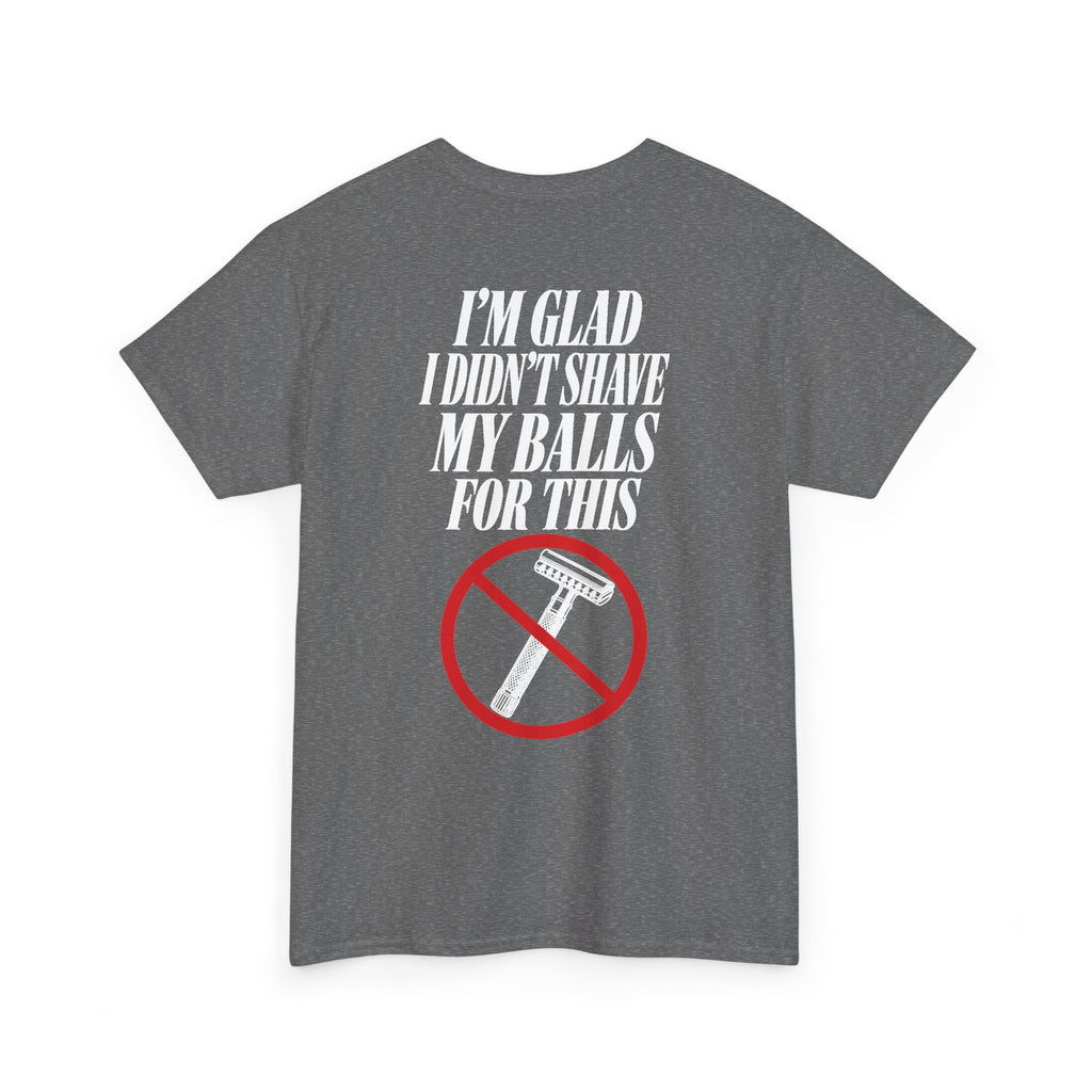 No ShopCo I'm Glad I Didn't Shave T-shirt, white graphic – photo 34