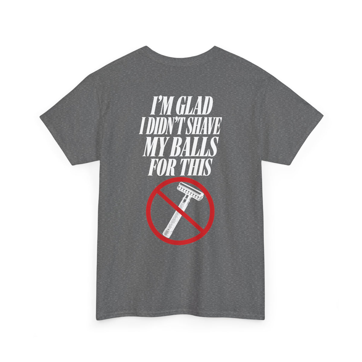 No ShopCo I'm Glad I Didn't Shave T-shirt, white graphic – photo 34