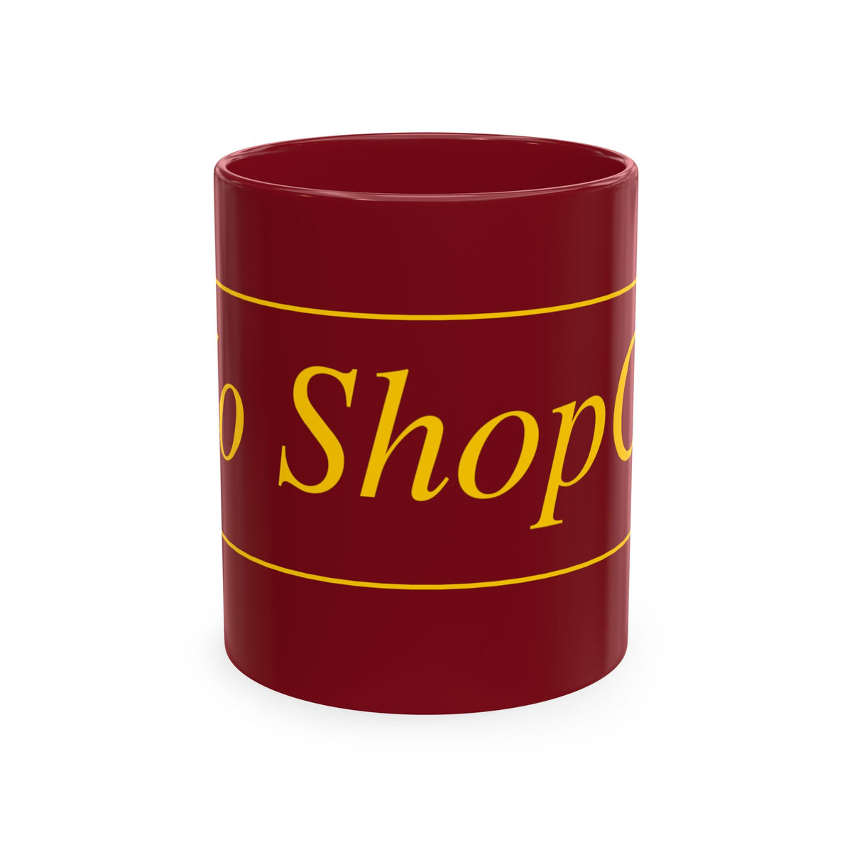 No ShopCo Logo 11oz mug, yellow logo – photo 4