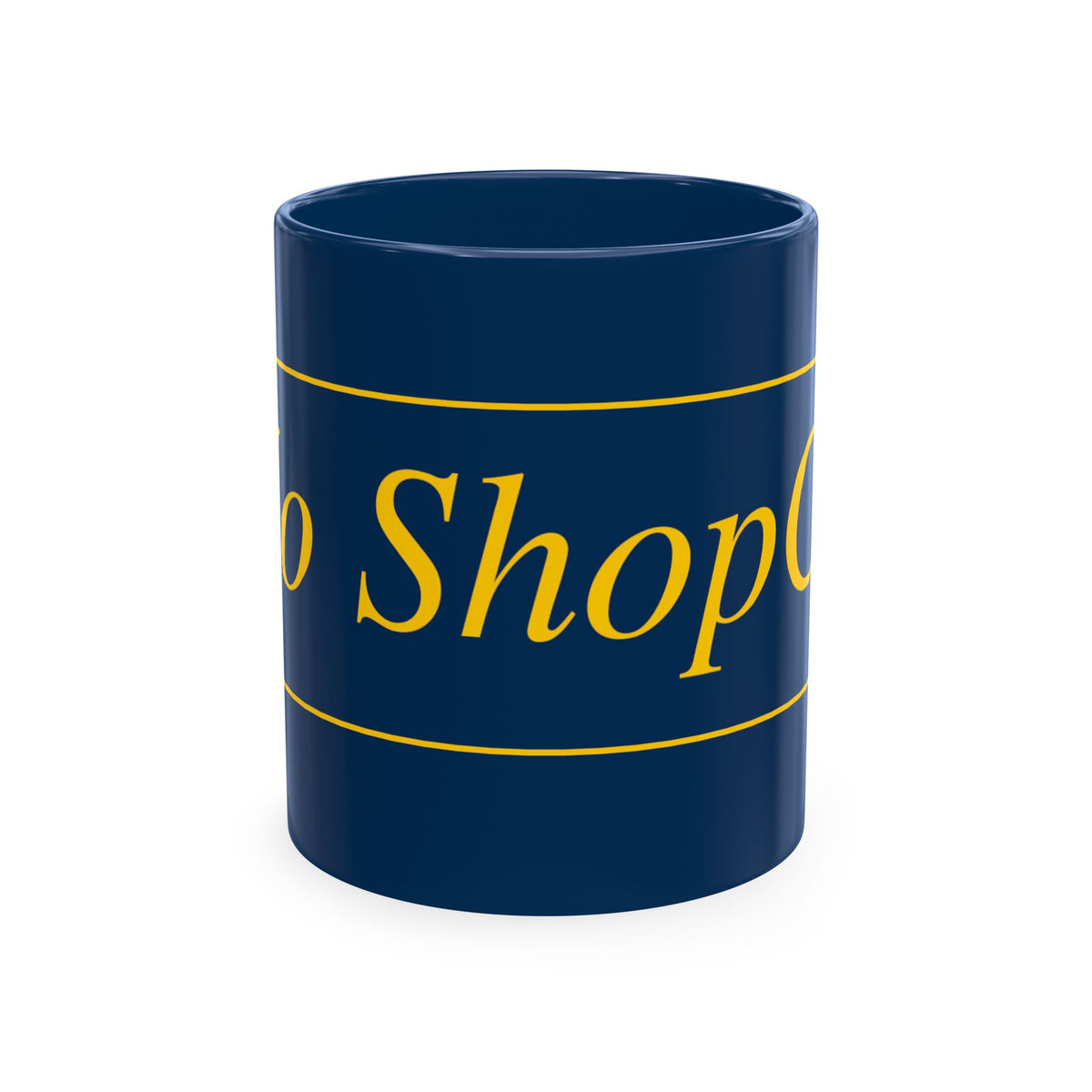 No ShopCo Logo 11oz mug, yellow logo – photo 7
