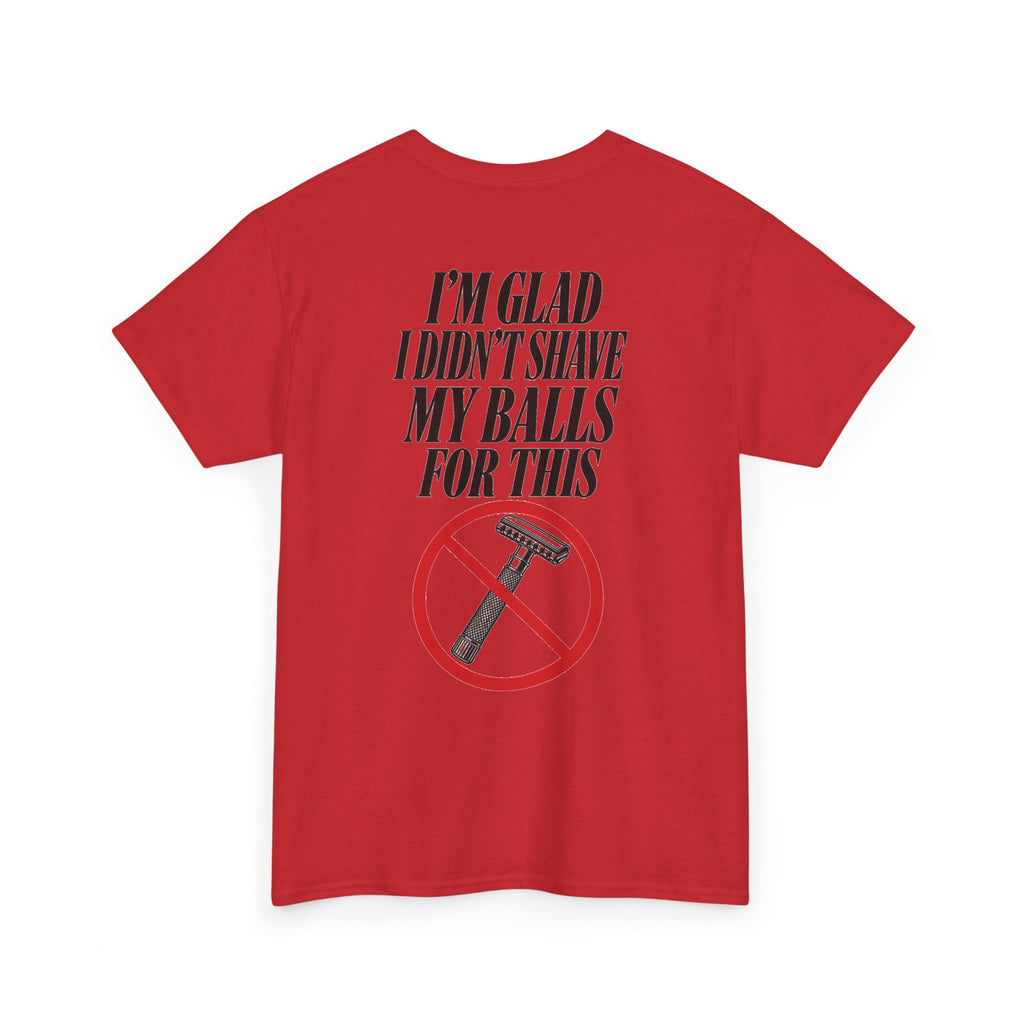 No ShopCo I'm Glad I Didn't Shave T-shirt, black graphic – photo 10