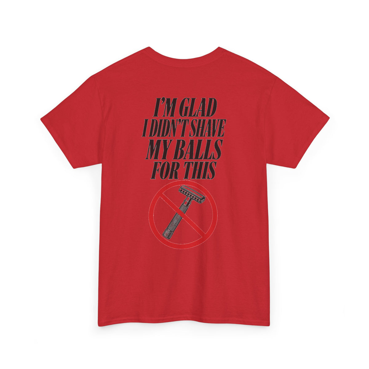 No ShopCo I'm Glad I Didn't Shave T-shirt, black graphic – photo 10
