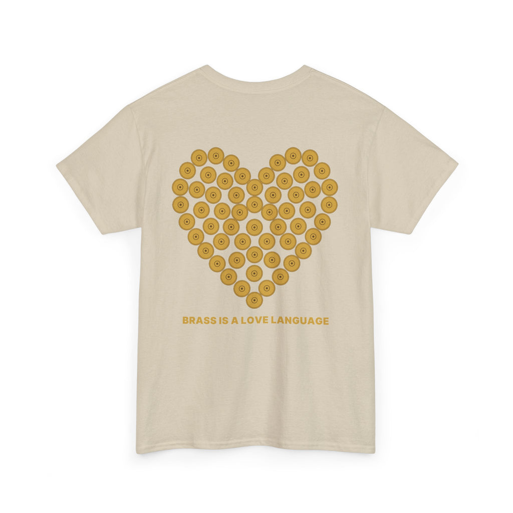 No ShopCo Brass Is A Love Language T-shirt, gold back graphic – photo 9