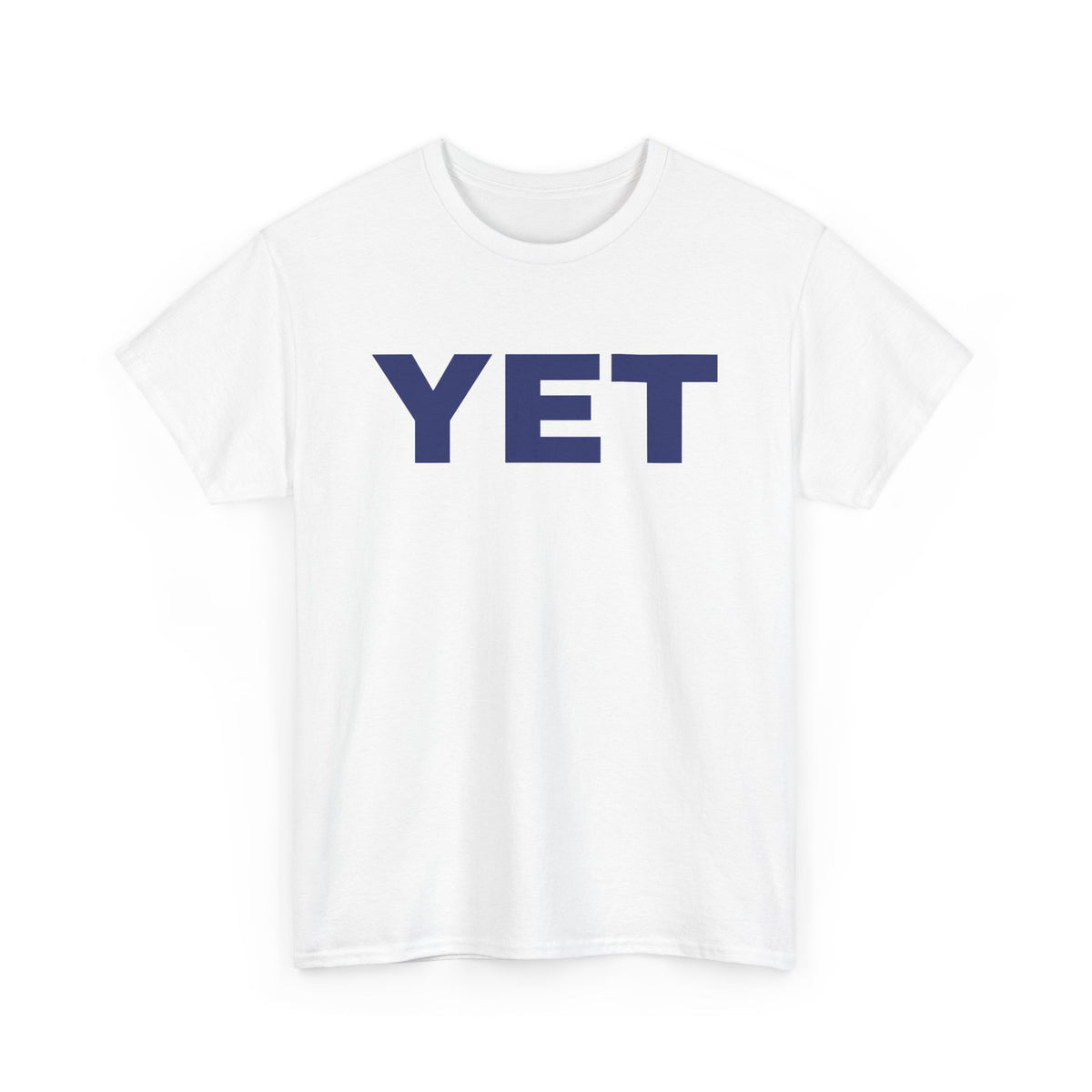 No ShopCo YET T-shirt with navy chest and back lettering