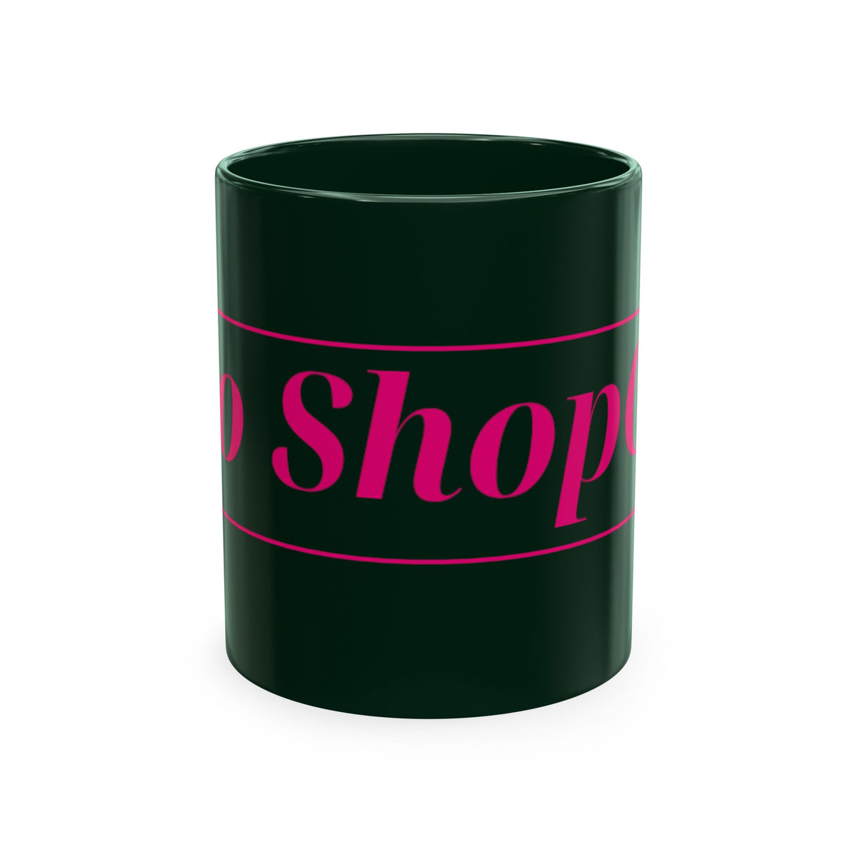 No ShopCo Logo 11oz mug, fuchsia logo – photo 6