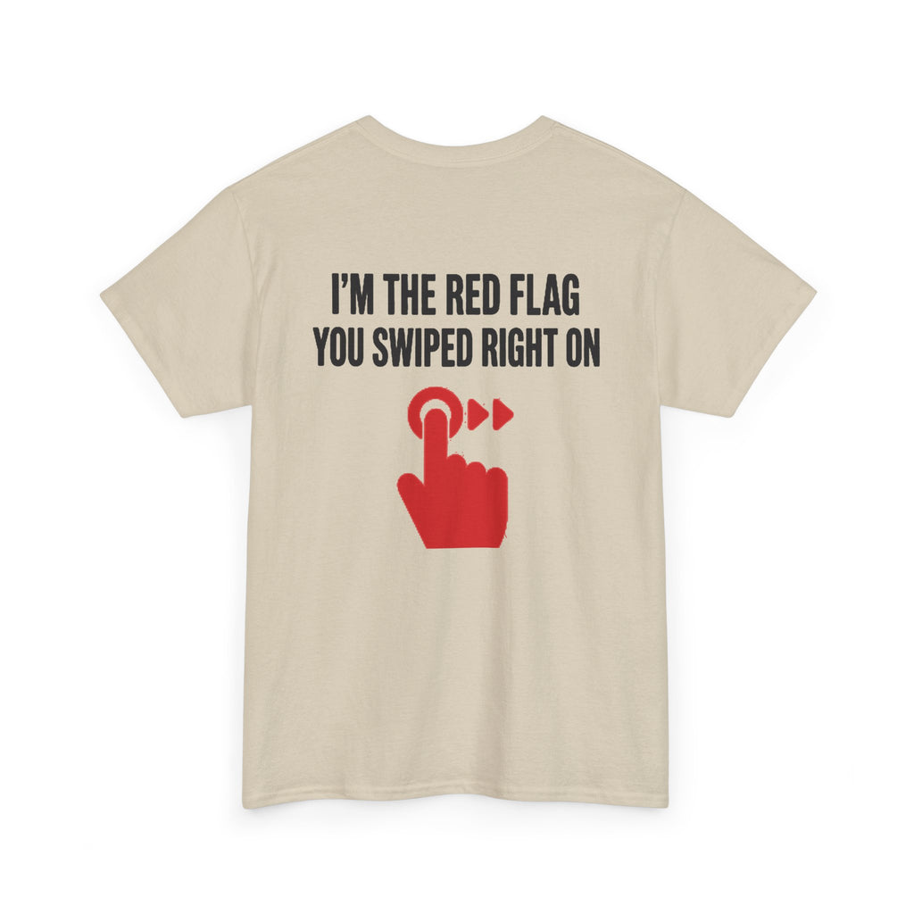 No ShopCo Red Flag T-shirt, black logo – photo 9