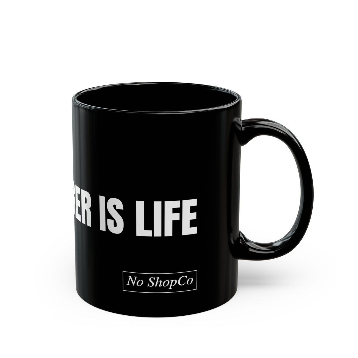 No ShopCo Middle Finger Is Life black mug – photo 3