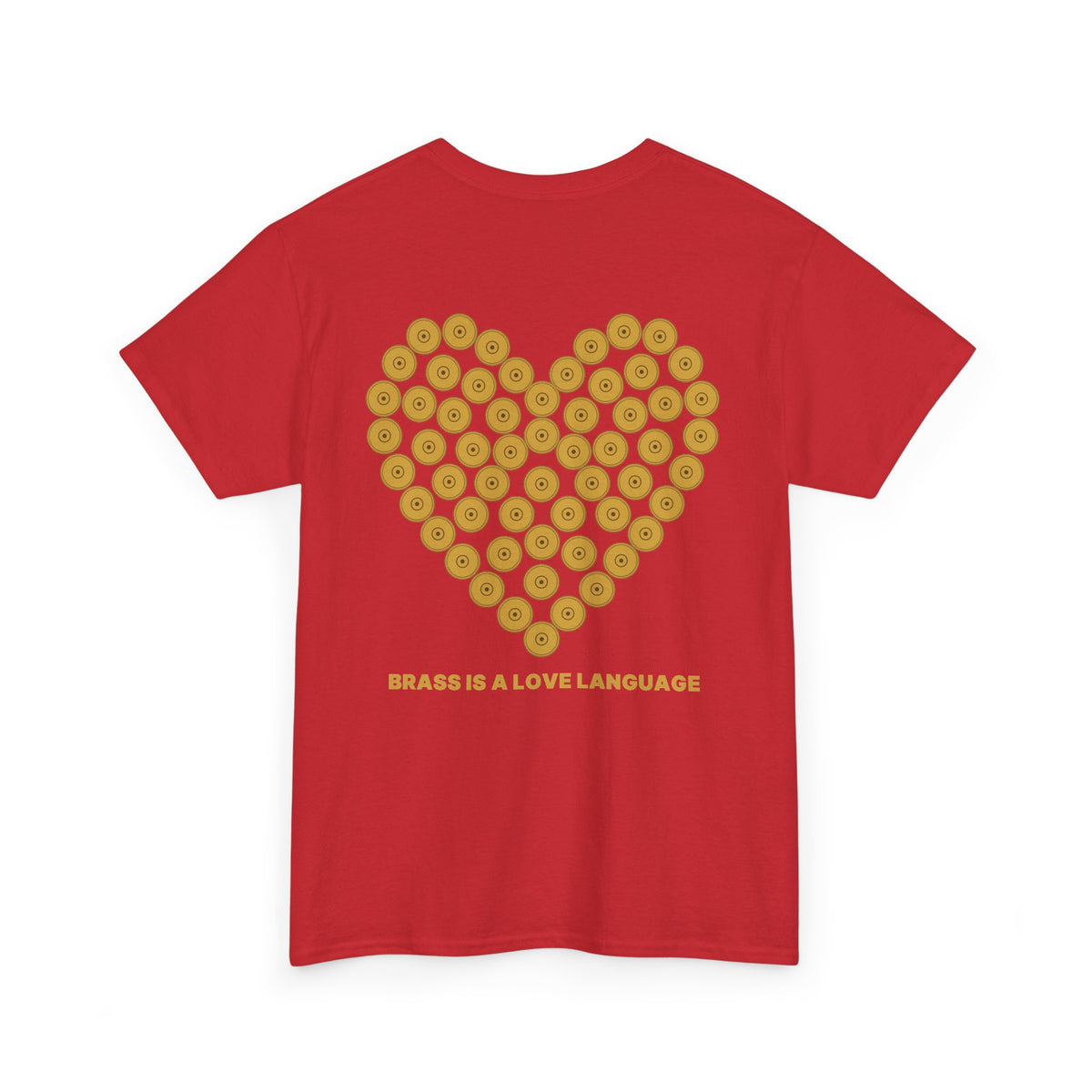 No ShopCo Brass Is A Love Language T-shirt, gold back graphic – photo 13