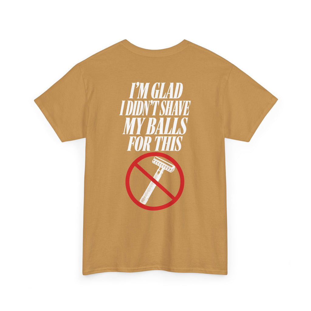 No ShopCo I'm Glad I Didn't Shave T-shirt, white graphic – photo 30