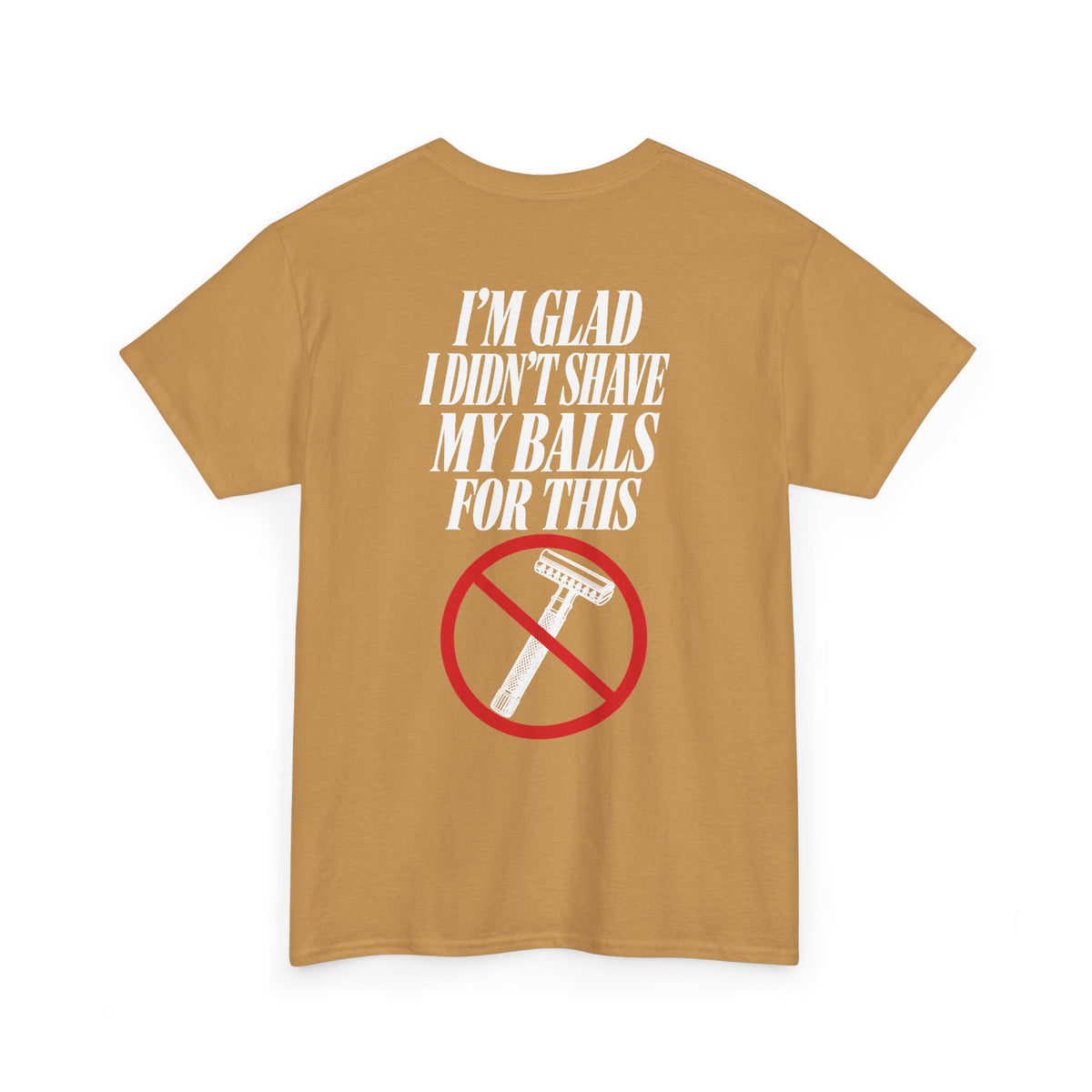 No ShopCo I'm Glad I Didn't Shave T-shirt, white graphic – photo 30