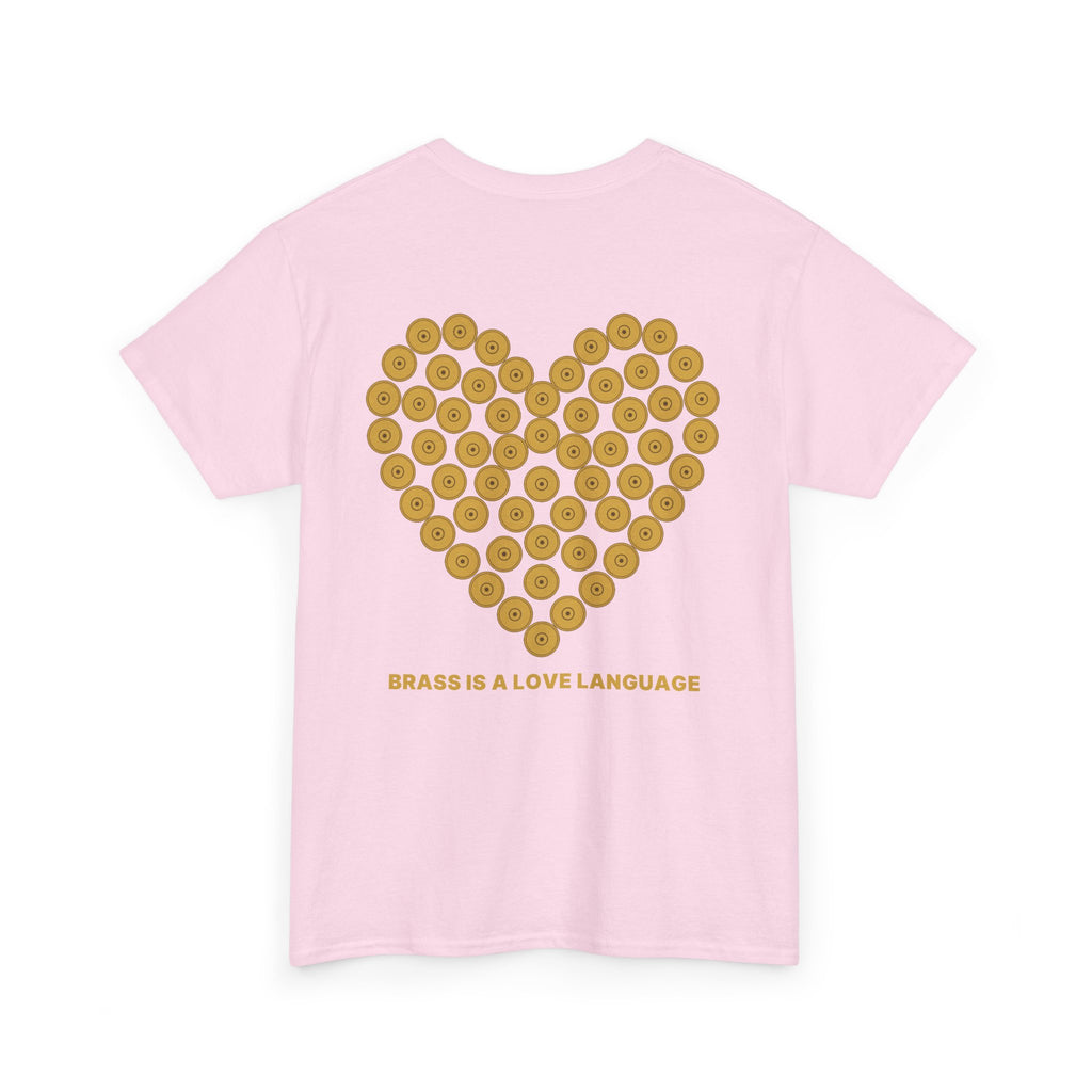 No ShopCo Brass Is A Love Language T-shirt, gold back graphic – photo 12