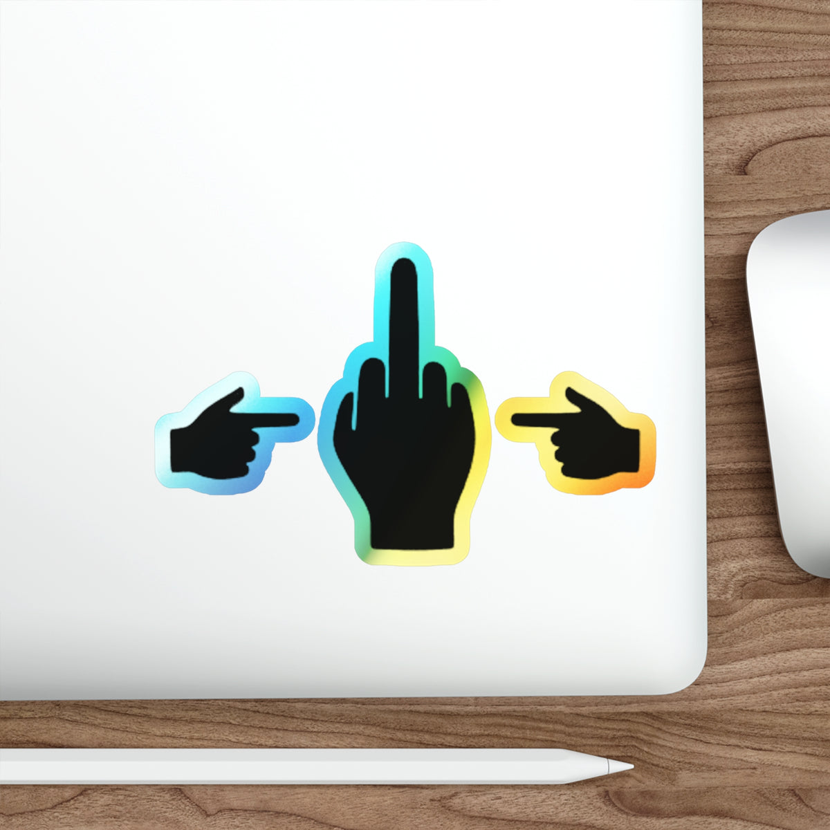 No ShopCo holographic middle finger sticker – photo 18