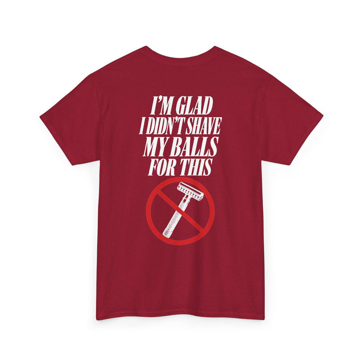 No ShopCo I'm Glad I Didn't Shave T-shirt, white graphic – photo 36