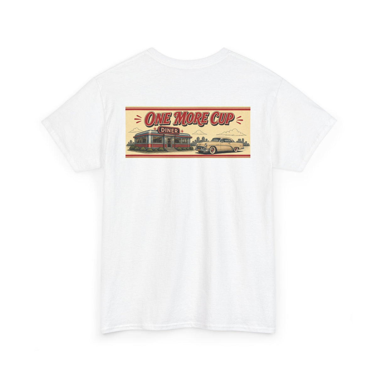 No ShopCo One More Cup retro diner T-shirt – photo 3